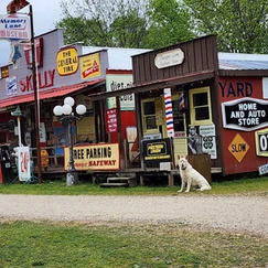 old gas station