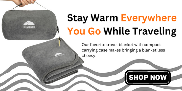 shop travel blanket with carrying case