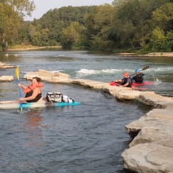 kayaking at siloam springs kayak park