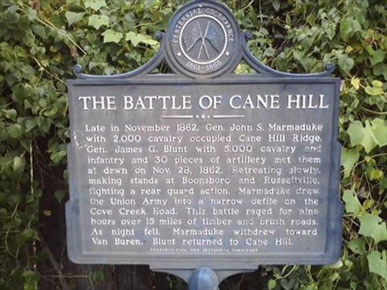 Battle of Cane Hill Marker