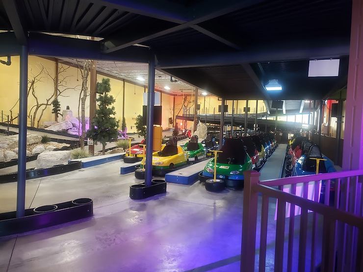 Indoor go-kart track