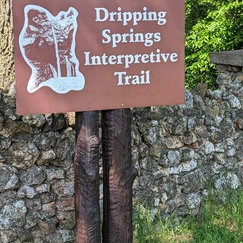 Trail sign at Natural Falls State Park