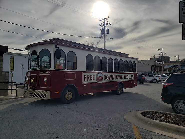 Picture of free downtown trolly