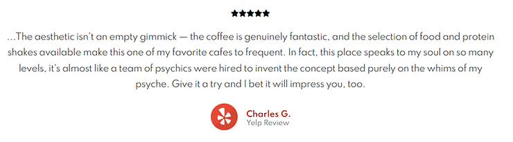 Yelp review of Classic Rock Coffee in Springfield Missouri