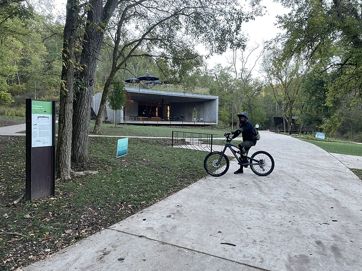 paved trail at coler mountain bike preserve