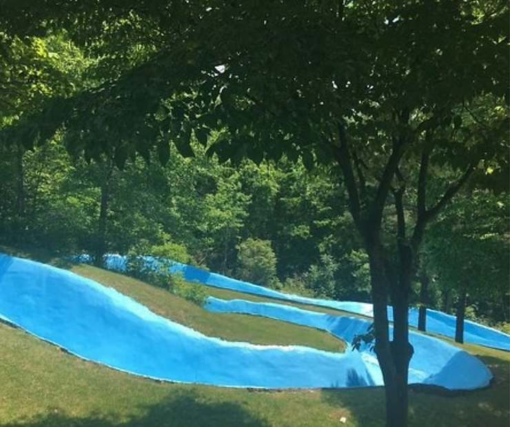 Beebe's Roaring River In-ground water slide