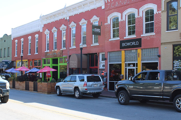 picture of downtown Bentonville, Arkansas