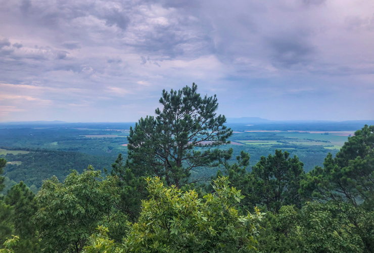 jean petit state park elevated view