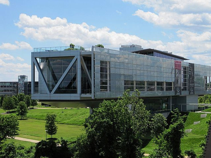 Architectural photograph of library