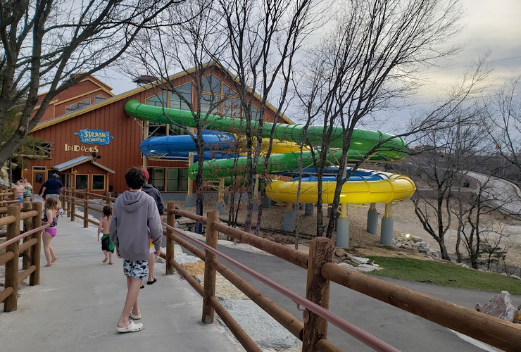 entrance to indoor waterpark at grand country resort