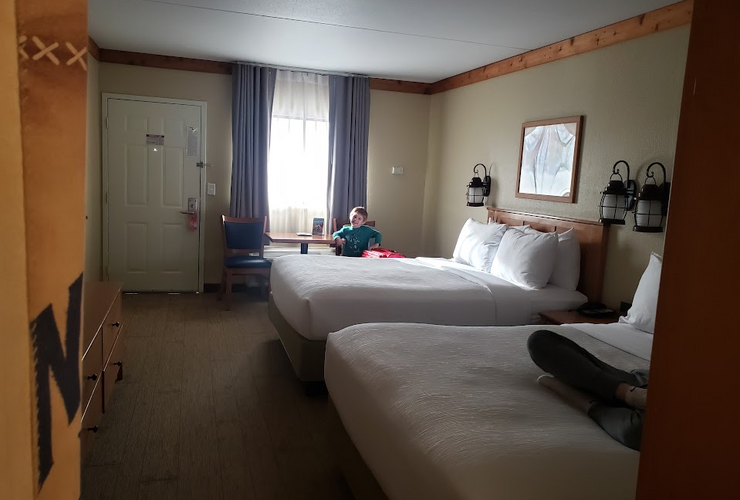 Photo of inside of hotel room