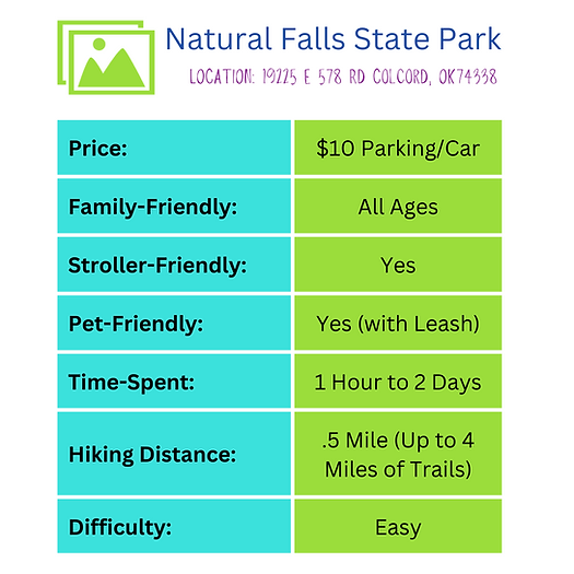 snapshot of Natural Falls State Park