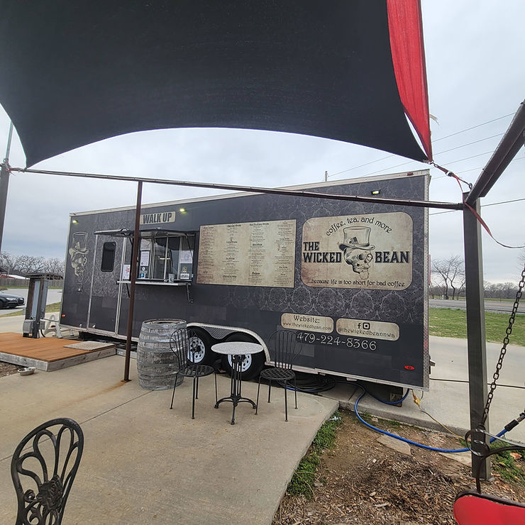 the wicked bean coffee trailer