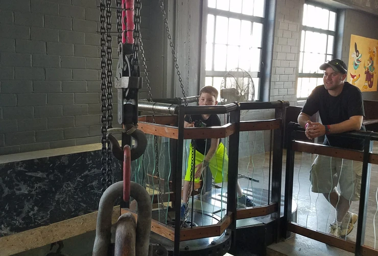 pulley at the city museum