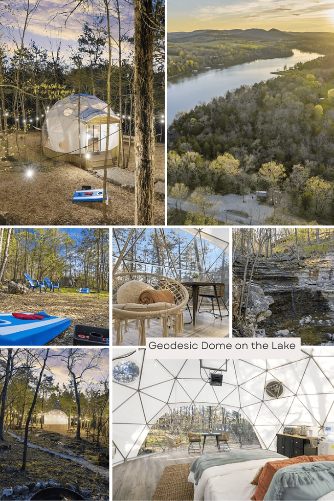 Picture collage of scenic vacation rental