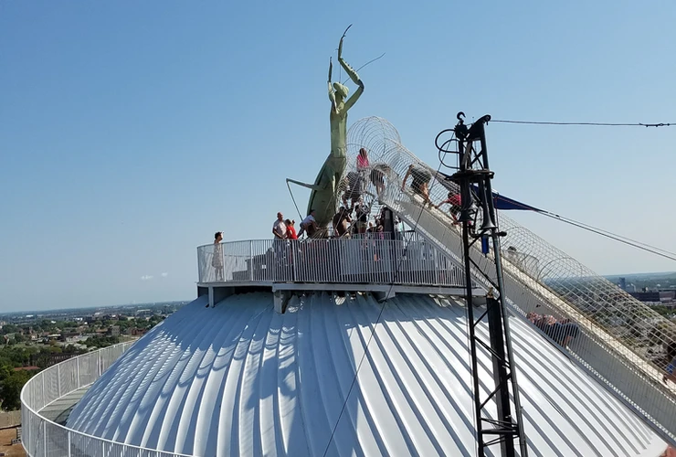 rooftop at the city museum