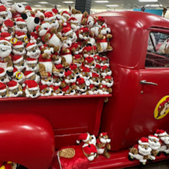 bucees truck and stuffed beavers