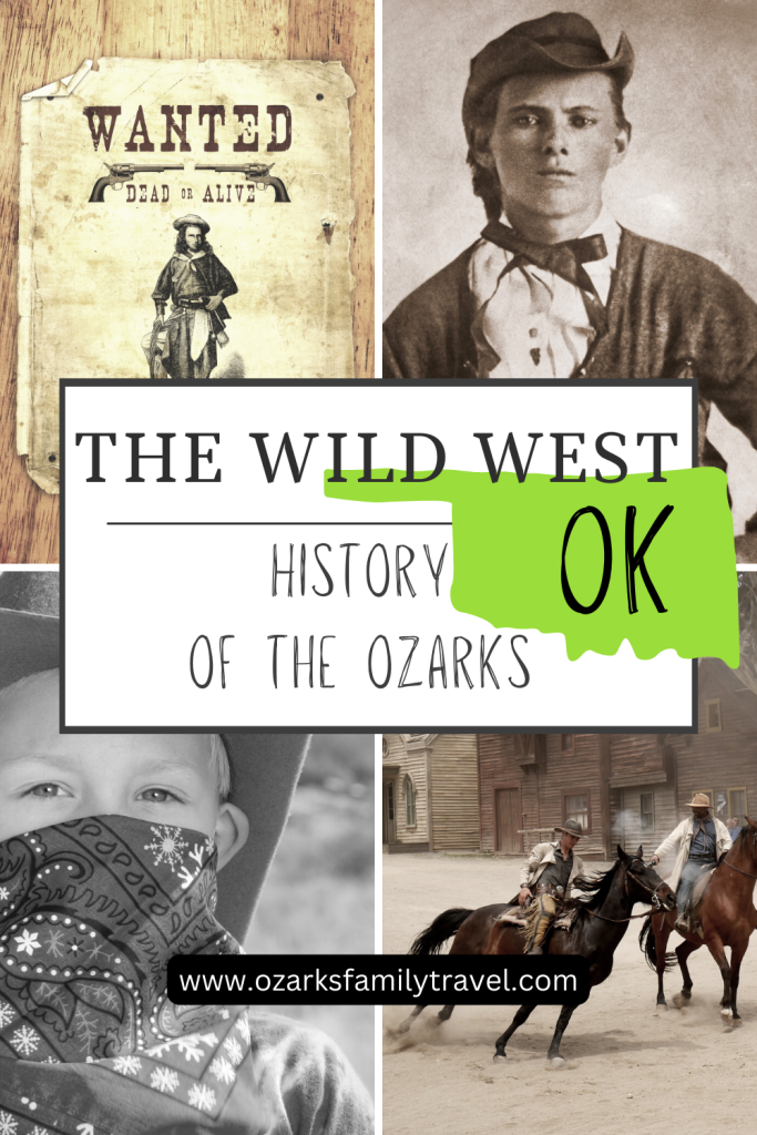 pin of wild west ozarks history