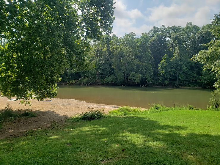 Beach at Meramec Caverns Natural Campground