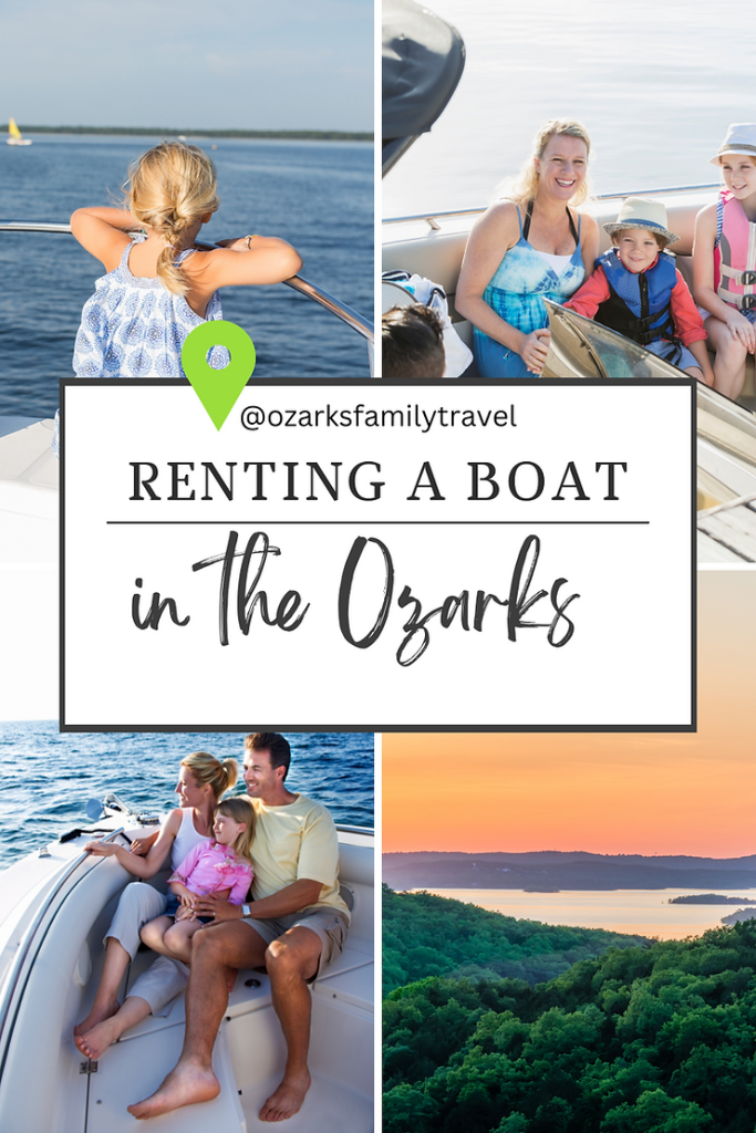 pin of how to rent a boat in the ozarks