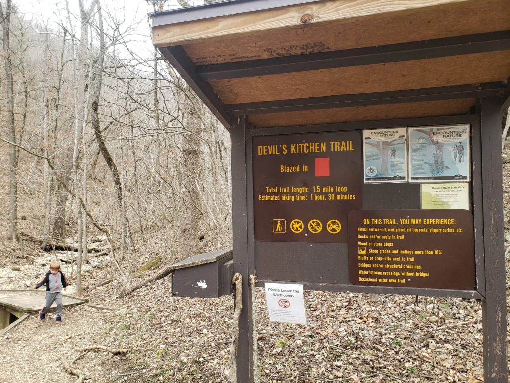 devils kitchen trailhead