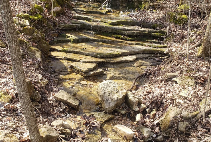 nature-made stone staircase