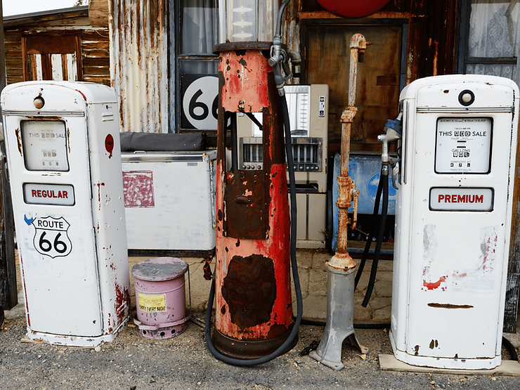 1950s gas station memorabilia