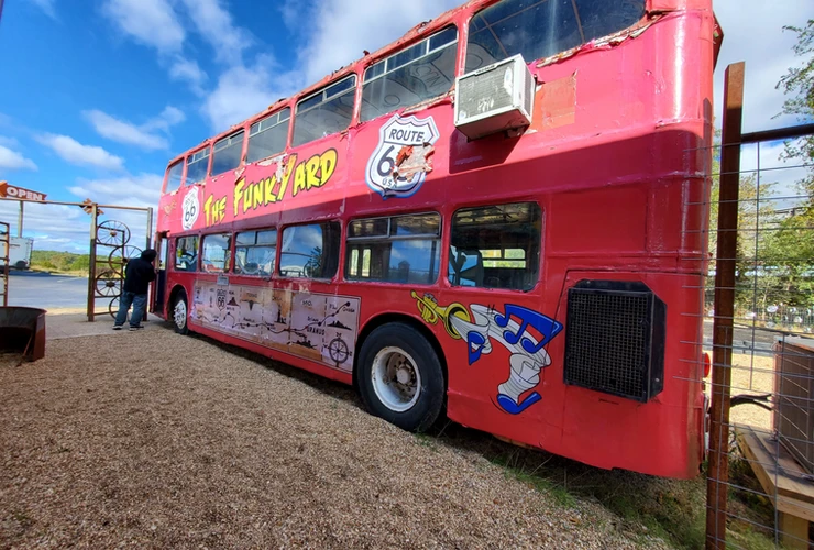 double decker funky bus